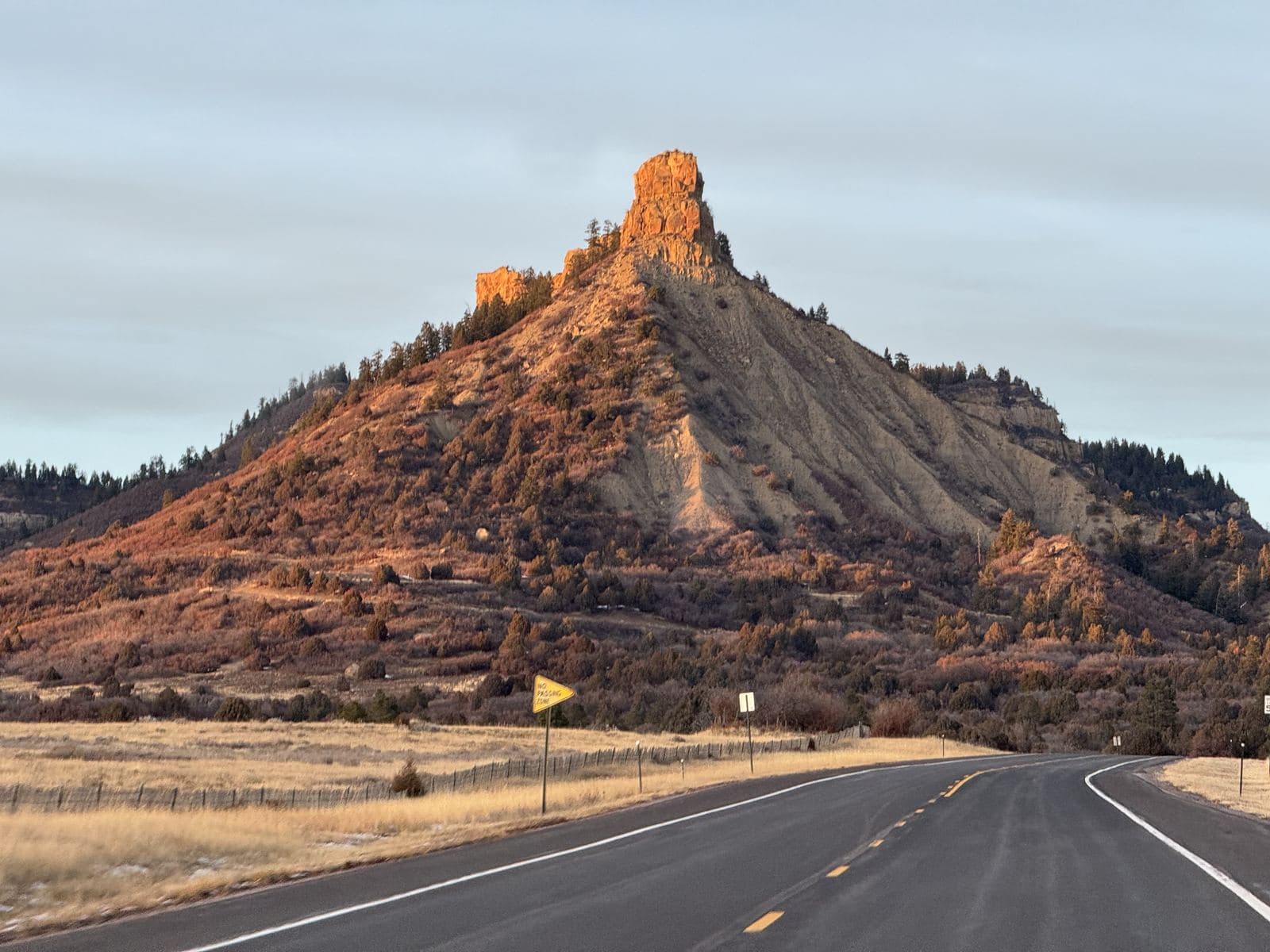 Nature Chimney Rock Sunrise